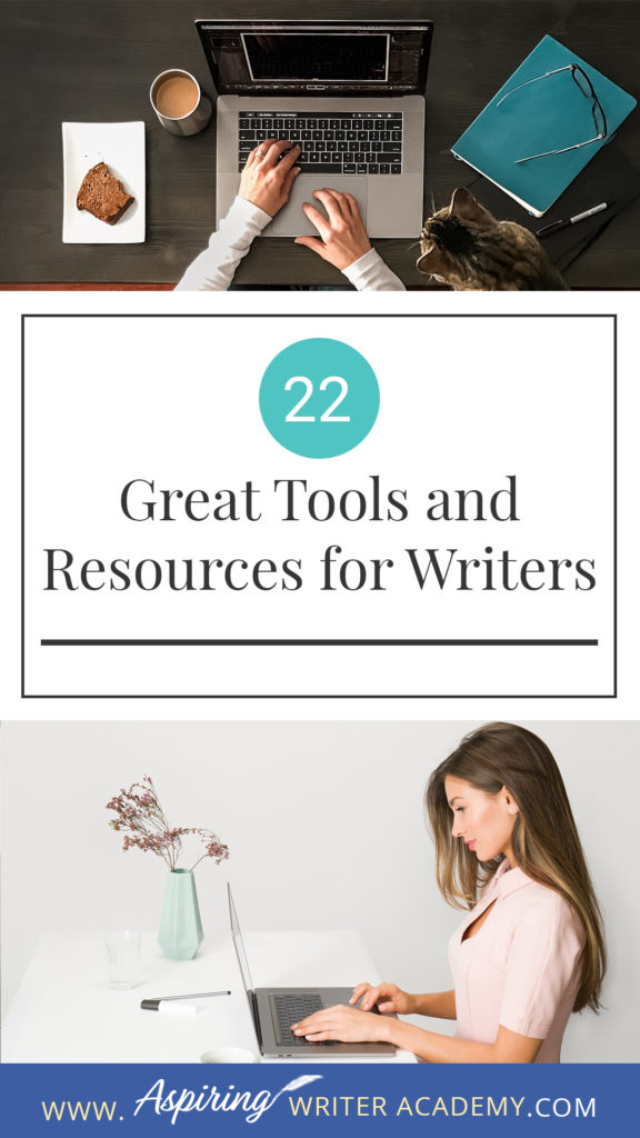 Hey writers! Right here we have gathered together 22 Great Tools and Resources for Writers. Many of these awesome tools and resources we use ourselves on this site and other websites we manage. We only share tools that we trust and believe are helpful for aspiring writers. I hope that some of these tools and resources will help you with your writer journey! What tools and resources do you love using? Drop a line in the comment box below.