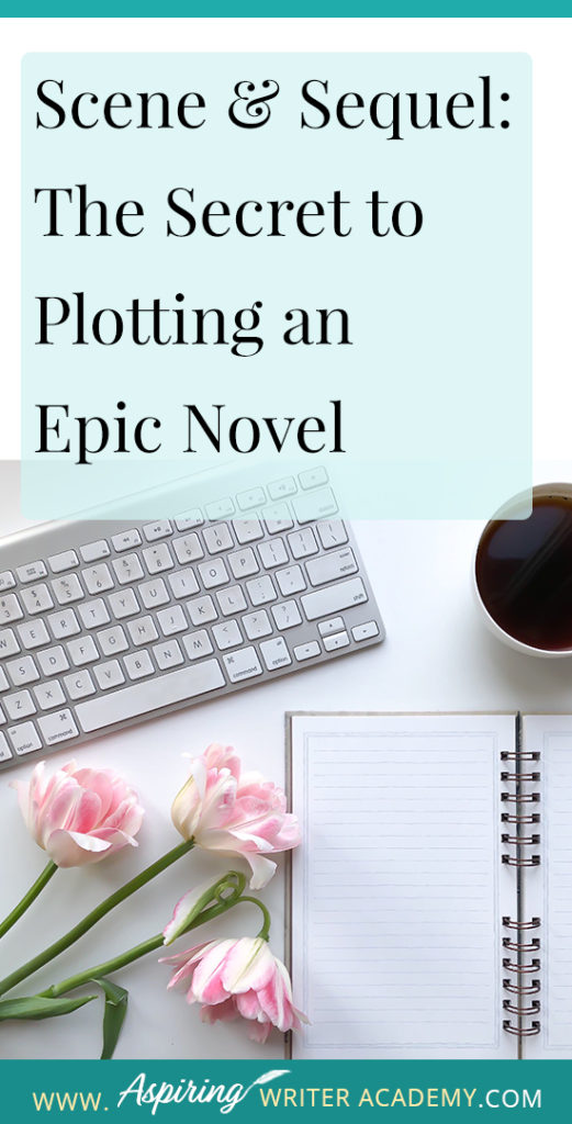 Scene & Sequel: The Secret to Plotting an Epic Novel (Part I) Ever feel ‘stuck’ while writing or had your story called ‘episodic’ or ‘unmotivated?’ Do you have a hard time moving your story forward in a way that grips the reader? Learn the individual components of Scene & Sequel to structure your scenes, advance the plot, and increase the stakes with each character decision. #Writing #writingfiction #WritingAdvice #writingtip #writingtips #GetPublished