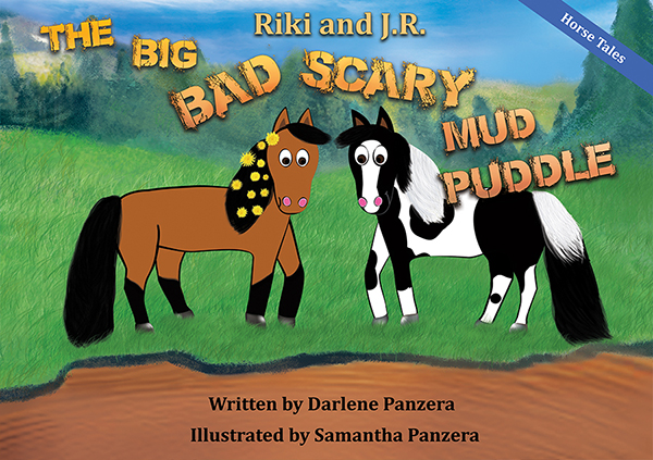 There were several factors leading to the creation of the Riki and J.R. Horse Tales books, but the first notion of creating a children’s book series based on our two horses began back in 2013. My daughter, Samantha, was in college and her homework for her Adobe Illustrator Class was to take a real-life animal and digitally draw it as a cartoon. Samantha chose to draw our two horses, Riki and J.R. When Samantha showed me the finished drawings on her computer