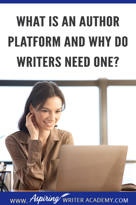 An author platform encompasses all social media, content media, offline marketing in addition to your blog, website, and email list. It is the collective of all these different outlets that create your author platform.