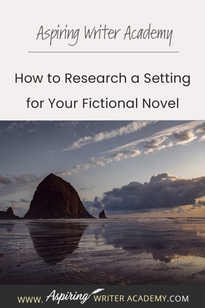 Settings. Where does your story take place? Is it a real place? Even if you choose to ‘make up’ a setting, you may still want to base some of the details off a real place to make it feel real. Researching a setting may also inspire character or plot details. In our post, How to Research a Setting for Your Fictional Novel, you can come along on a photo-journal research trip and learn a few tricks to create realistic settings for your own story.