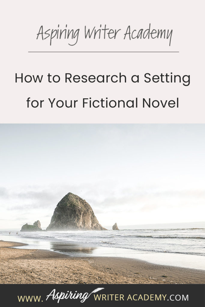 Settings. Where does your story take place? Is it a real place? Even if you choose to ‘make up’ a setting, you may still want to base some of the details off a real place to make it feel real. Researching a setting may also inspire character or plot details. In our post, How to Research a Setting for Your Fictional Novel, you can come along on a photo-journal research trip and learn a few tricks to create realistic settings for your own story.