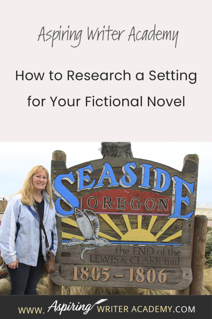 Settings. Where does your story take place? Is it a real place? Even if you choose to ‘make up’ a setting, you may still want to base some of the details off a real place to make it feel real. Researching a setting may also inspire character or plot details. In our post, How to Research a Setting for Your Fictional Novel, you can come along on a photo-journal research trip and learn a few tricks to create realistic settings for your own story.