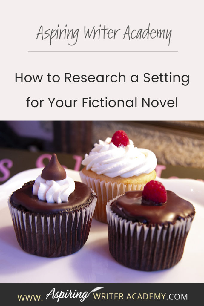 Settings. Where does your story take place? Is it a real place? Even if you choose to ‘make up’ a setting, you may still want to base some of the details off a real place to make it feel real. Researching a setting may also inspire character or plot details. In our post, How to Research a Setting for Your Fictional Novel, you can come along on a photo-journal research trip and learn a few tricks to create realistic settings for your own story.