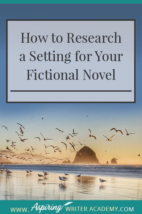 Settings. Where does your story take place? Is it a real place? Even if you choose to ‘make up’ a setting, you may still want to base some of the details off a real place to make it feel real. Researching a setting may also inspire character or plot details. In our post, How to Research a Setting for Your Fictional Novel, you can come along on a photo-journal research trip and learn a few tricks to create realistic settings for your own story.