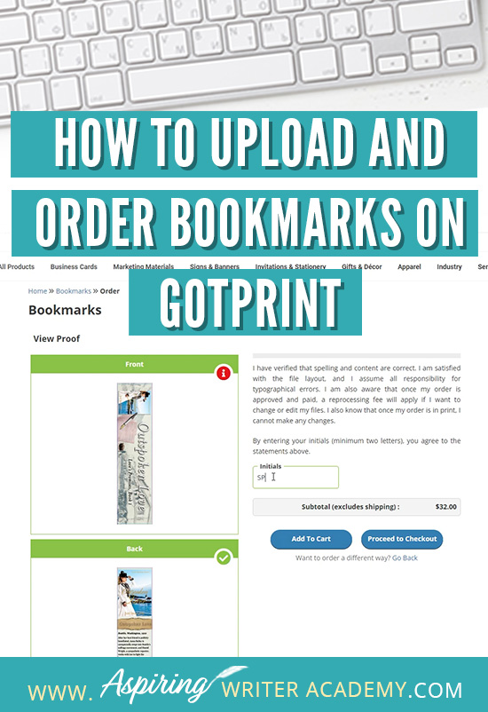 If you or a graphic designer have created bookmarks for your new upcoming book release, you may now be wondering How to Upload and Order Bookmarks on GotPrint. In this step-by-step tutorial, we cover how to upload your graphics, make sure that everything is within the margins, and discuss what are the best settings to choose when creating your bookmark.