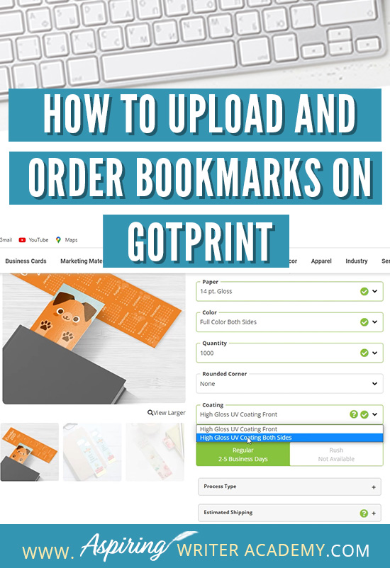 If you or a graphic designer have created bookmarks for your new upcoming book release, you may now be wondering How to Upload and Order Bookmarks on GotPrint. In this step-by-step tutorial, we cover how to upload your graphics, make sure that everything is within the margins, and discuss what are the best settings to choose when creating your bookmark.