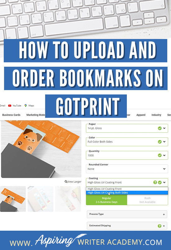 If you or a graphic designer have created bookmarks for your new upcoming book release, you may now be wondering How to Upload and Order Bookmarks on GotPrint. In this step-by-step tutorial, we cover how to upload your graphics, make sure that everything is within the margins, and discuss what are the best settings to choose when creating your bookmark.