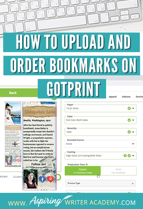 If you or a graphic designer have created bookmarks for your new upcoming book release, you may now be wondering How to Upload and Order Bookmarks on GotPrint. In this step-by-step tutorial, we cover how to upload your graphics, make sure that everything is within the margins, and discuss what are the best settings to choose when creating your bookmark.