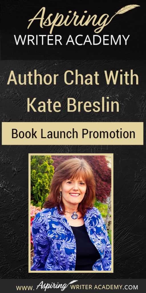 Kate Breslin, an award-winning author of Christian historical fiction, discusses her strategy for book launch promotion and offers several ideas to help aspiring writers build their own group of influencers (or Street Team). Also learn tips for networking, creating promotional materials, and lining up book signing events in this fun, interactive interview conducted by Darlene Panzera.