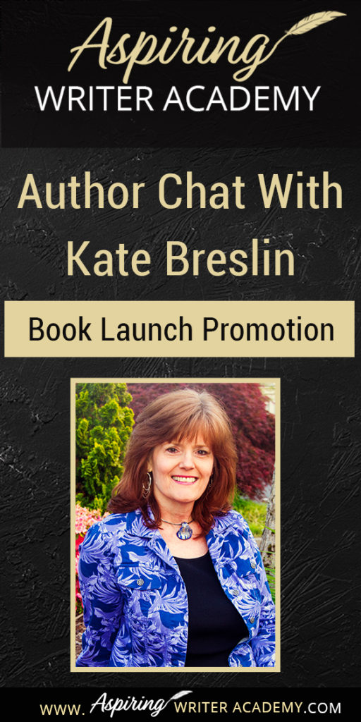 Kate Breslin, an award-winning author of Christian historical fiction, discusses her strategy for book launch promotion and offers several ideas to help aspiring writers build their own group of influencers (or Street Team). Also learn tips for networking, creating promotional materials, and lining up book signing events in this fun, interactive interview conducted by Darlene Panzera.