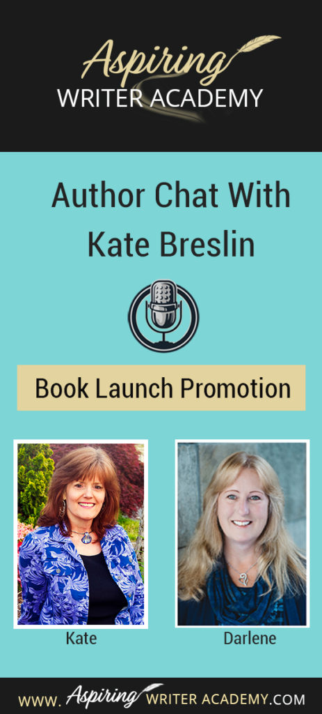 Kate Breslin, an award-winning author of Christian historical fiction, discusses her strategy for book launch promotion and offers several ideas to help aspiring writers build their own group of influencers (or Street Team). Also learn tips for networking, creating promotional materials, and lining up book signing events in this fun, interactive interview conducted by Darlene Panzera.