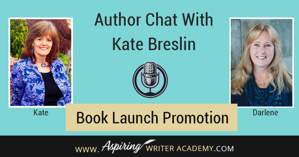 Kate Breslin, an award-winning author of Christian historical fiction, discusses her strategy for book launch promotion and offers several ideas to help aspiring writers build their own group of influencers (or Street Team). Also learn tips for networking, creating promotional materials, and lining up book signing events in this fun, interactive interview conducted by Darlene Panzera.