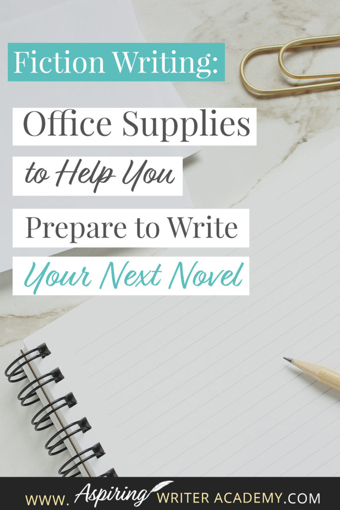 Are you new to Fiction Writing? Have you wondered which office supplies might be helpful when preparing to write your first novel? Or are you a published author preparing to write your next book? In our post, Fiction Writing: Office Supplies to Help You Prepare to Write Your Next Novel, we give you a handy checklist of supplies for writing, plotting, setting up your office, and for creating a Story Binder that keeps all your templates and brainstorming ideas in one place.