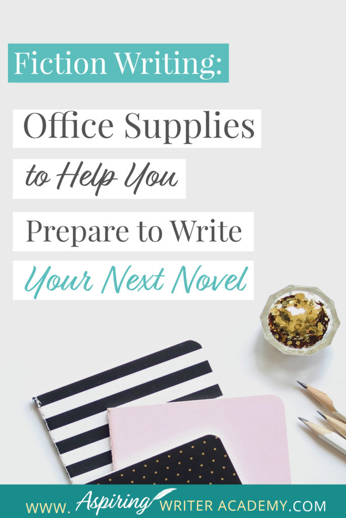 Are you new to Fiction Writing? Have you wondered which office supplies might be helpful when preparing to write your first novel? Or are you a published author preparing to write your next book? In our post, Fiction Writing: Office Supplies to Help You Prepare to Write Your Next Novel, we give you a handy checklist of supplies for writing, plotting, setting up your office, and for creating a Story Binder that keeps all your templates and brainstorming ideas in one place.