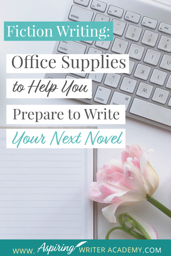 Are you new to Fiction Writing? Have you wondered which office supplies might be helpful when preparing to write your first novel? Or are you a published author preparing to write your next book? In our post, Fiction Writing: Office Supplies to Help You Prepare to Write Your Next Novel, we give you a handy checklist of supplies for writing, plotting, setting up your office, and for creating a Story Binder that keeps all your templates and brainstorming ideas in one place.