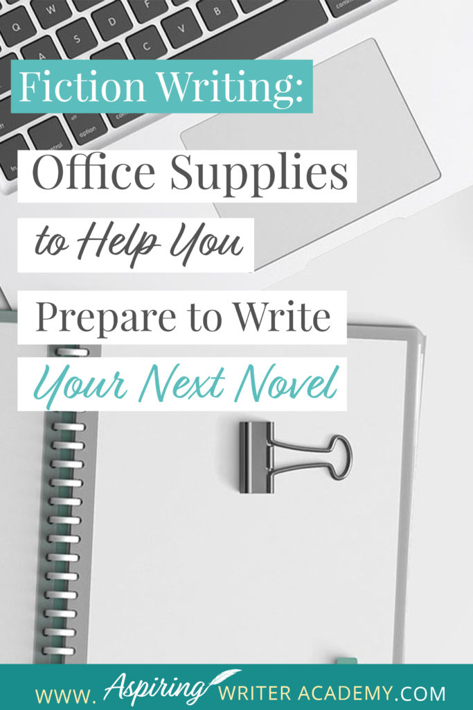 Are you new to Fiction Writing? Have you wondered which office supplies might be helpful when preparing to write your first novel? Or are you a published author preparing to write your next book? In our post, Fiction Writing: Office Supplies to Help You Prepare to Write Your Next Novel, we give you a handy checklist of supplies for writing, plotting, setting up your office, and for creating a Story Binder that keeps all your templates and brainstorming ideas in one place.