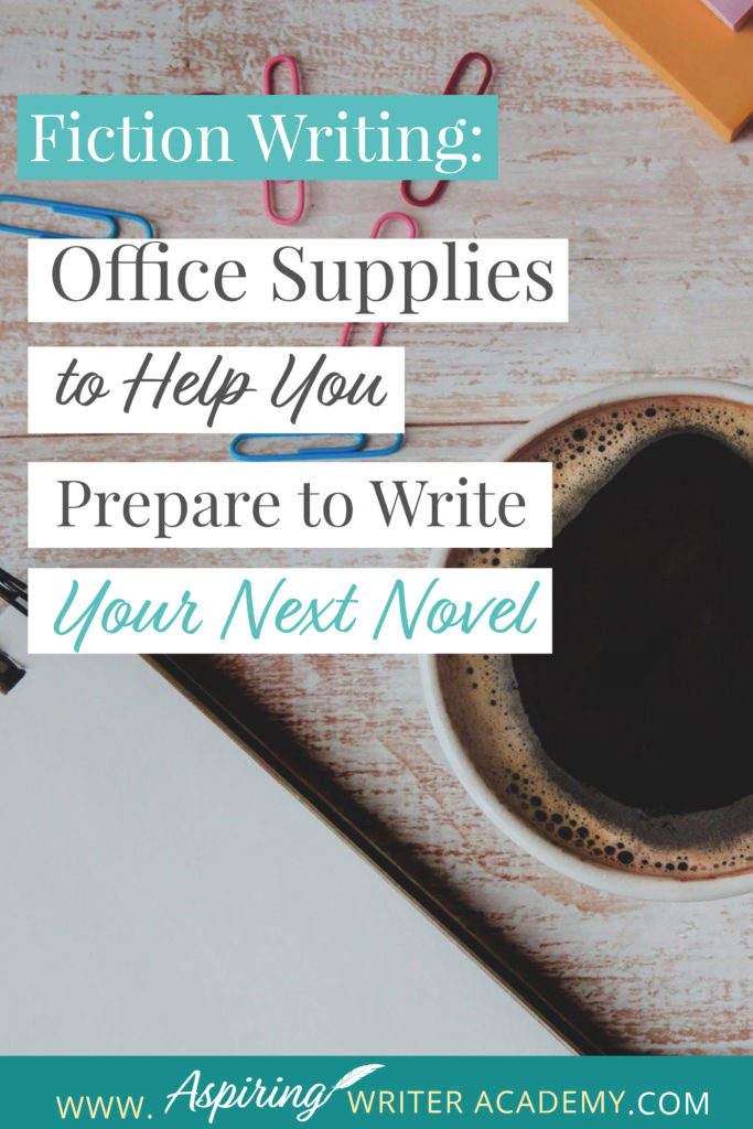 Are you new to Fiction Writing? Have you wondered which office supplies might be helpful when preparing to write your first novel? Or are you a published author preparing to write your next book? In our post, Fiction Writing: Office Supplies to Help You Prepare to Write Your Next Novel, we give you a handy checklist of supplies for writing, plotting, setting up your office, and for creating a Story Binder that keeps all your templates and brainstorming ideas in one place.