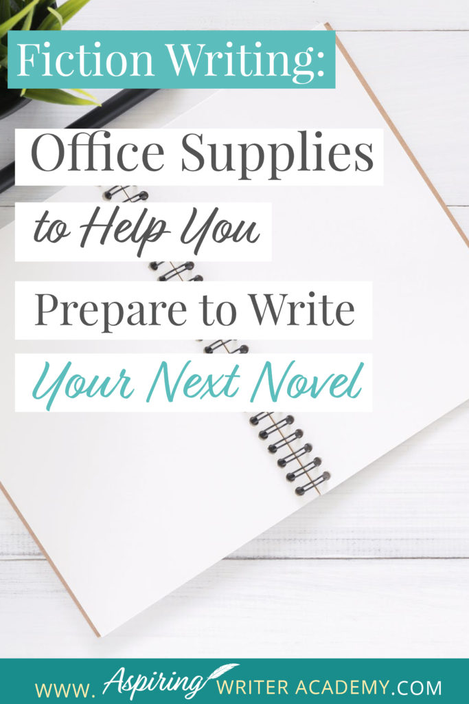 Are you new to Fiction Writing? Have you wondered which office supplies might be helpful when preparing to write your first novel? Or are you a published author preparing to write your next book? In our post, Fiction Writing: Office Supplies to Help You Prepare to Write Your Next Novel, we give you a handy checklist of supplies for writing, plotting, setting up your office, and for creating a Story Binder that keeps all your templates and brainstorming ideas in one place.