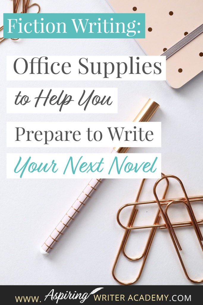 Are you new to Fiction Writing? Have you wondered which office supplies might be helpful when preparing to write your first novel? Or are you a published author preparing to write your next book? In our post, Fiction Writing: Office Supplies to Help You Prepare to Write Your Next Novel, we give you a handy checklist of supplies for writing, plotting, setting up your office, and for creating a Story Binder that keeps all your templates and brainstorming ideas in one place.