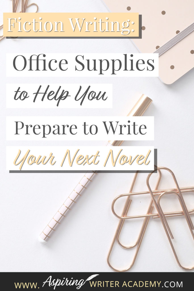 Are you new to Fiction Writing? Have you wondered which office supplies might be helpful when preparing to write your first novel? Or are you a published author preparing to write your next book? In our post, Fiction Writing: Office Supplies to Help You Prepare to Write Your Next Novel, we give you a handy checklist of supplies for writing, plotting, setting up your office, and for creating a Story Binder that keeps all your templates and brainstorming ideas in one place.