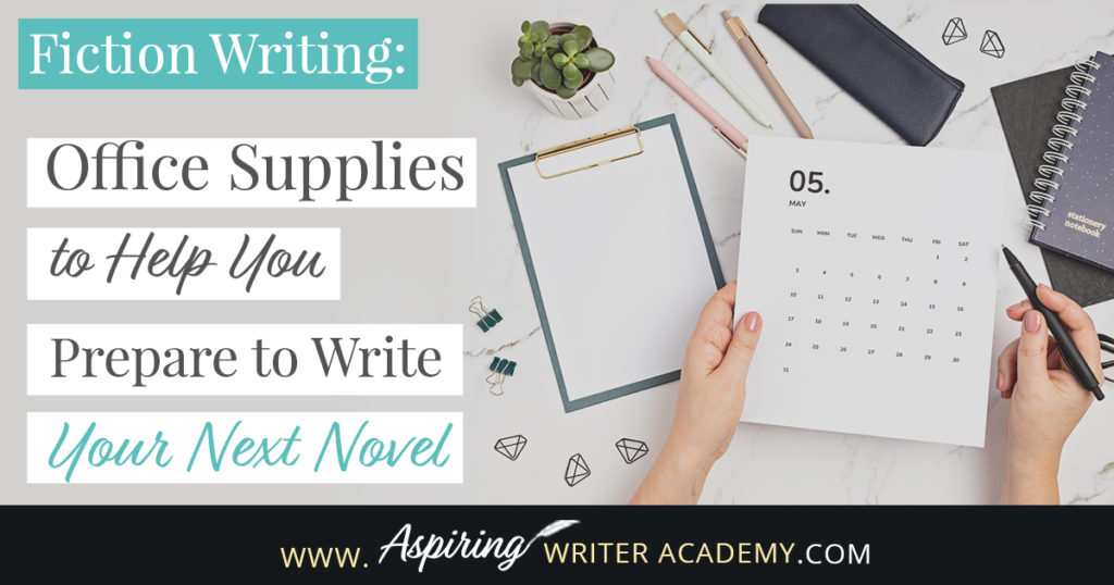 Are you new to Fiction Writing? Have you wondered which office supplies might be helpful when preparing to write your first novel? Or are you a published author preparing to write your next book? In our post, Fiction Writing: Office Supplies to Help You Prepare to Write Your Next Novel, we give you a handy checklist of supplies for writing, plotting, setting up your office, and for creating a Story Binder that keeps all your templates and brainstorming ideas in one place.