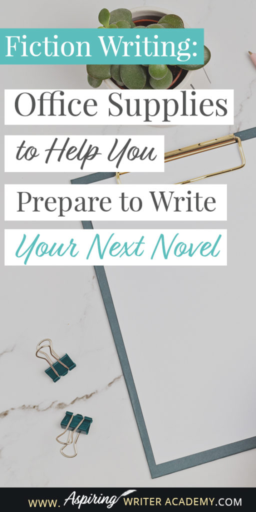 Are you new to Fiction Writing? Have you wondered which office supplies might be helpful when preparing to write your first novel? Or are you a published author preparing to write your next book? In our post, Fiction Writing: Office Supplies to Help You Prepare to Write Your Next Novel, we give you a handy checklist of supplies for writing, plotting, setting up your office, and for creating a Story Binder that keeps all your templates and brainstorming ideas in one place.