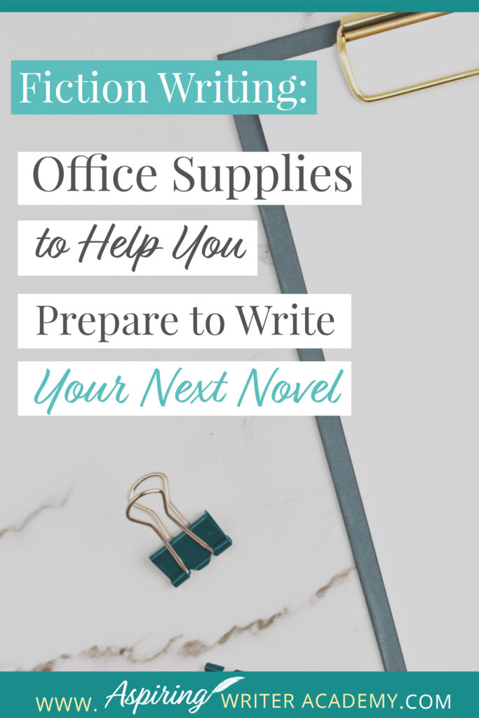 Are you new to Fiction Writing? Have you wondered which office supplies might be helpful when preparing to write your first novel? Or are you a published author preparing to write your next book? In our post, Fiction Writing: Office Supplies to Help You Prepare to Write Your Next Novel, we give you a handy checklist of supplies for writing, plotting, setting up your office, and for creating a Story Binder that keeps all your templates and brainstorming ideas in one place.