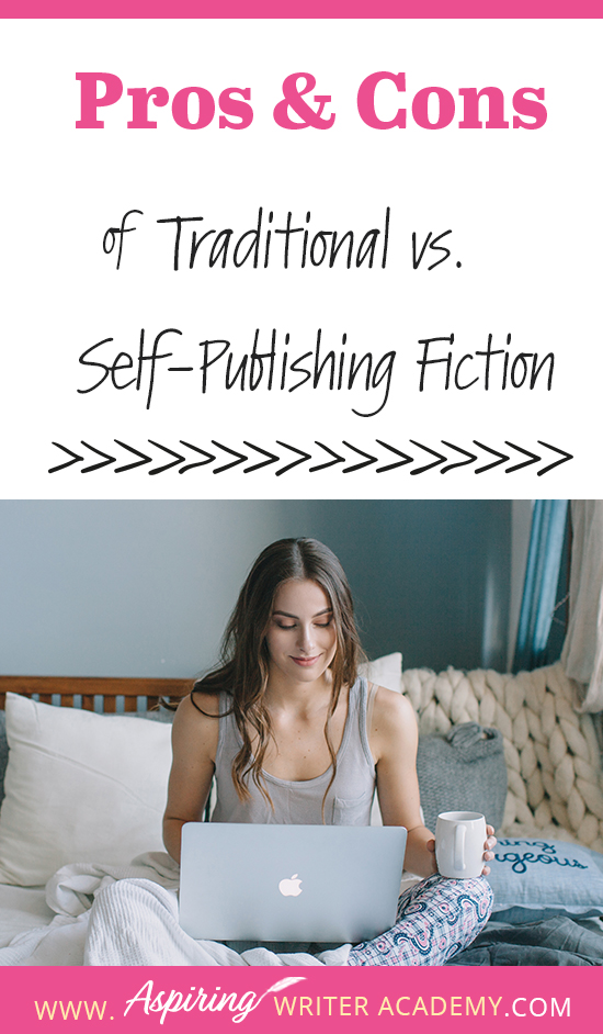 If you are an aspiring writer, you may be wondering whether you should self-publish or try to have your book published by a traditional publisher. What are the benefits? The cost? How hard is it to do? Do you need an agent? How much time is involved? What resources do you need or what skills do you need to know? In our post, Pros and Cons of Self-Publishing Fiction, we give you some of the advantages and disadvantages to help you decide which path is right for you.