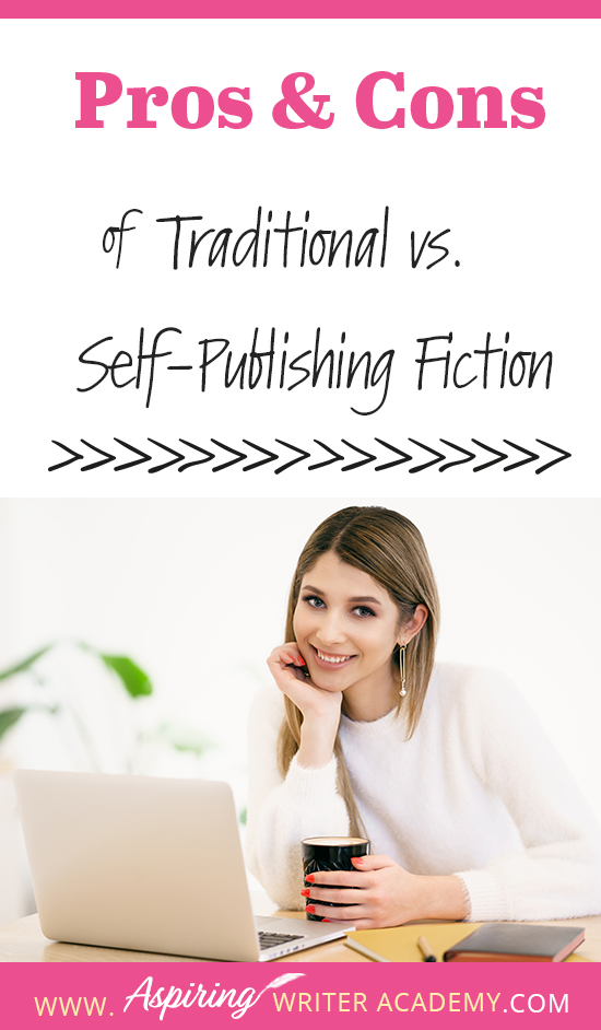 If you are an aspiring writer, you may be wondering whether you should self-publish or try to have your book published by a traditional publisher. What are the benefits? The cost? How hard is it to do? Do you need an agent? How much time is involved? What resources do you need or what skills do you need to know? In our post, Pros and Cons of Self-Publishing Fiction, we give you some of the advantages and disadvantages to help you decide which path is right for you.