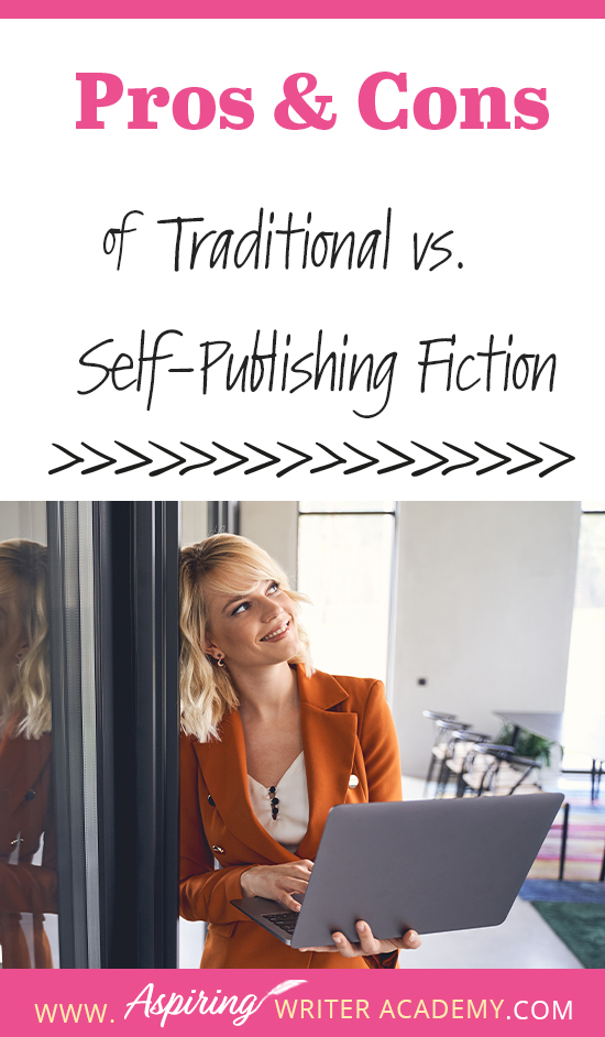 If you are an aspiring writer, you may be wondering whether you should self-publish or try to have your book published by a traditional publisher. What are the benefits? The cost? How hard is it to do? Do you need an agent? How much time is involved? What resources do you need or what skills do you need to know? In our post, Pros and Cons of Self-Publishing Fiction, we give you some of the advantages and disadvantages to help you decide which path is right for you.