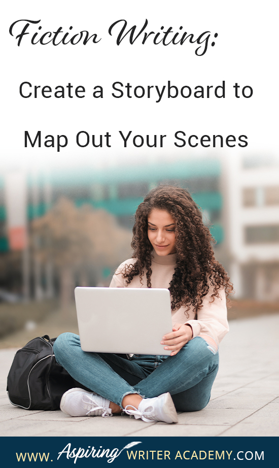 What is the first step to writing a scene? While some writers just wait to see what comes to mind, it is helpful for most writers to have a plan. Figuring out the scene details and objectives on a “Storyboard” beforehand allows you to write your scenes with ease. If you are unsure how to craft a vibrant, compelling, purpose-filled scene, follow along as we help you with the framework in our post, Fiction Writing: Create a Storyboard to Map Out Your Scenes, with our Free Template.