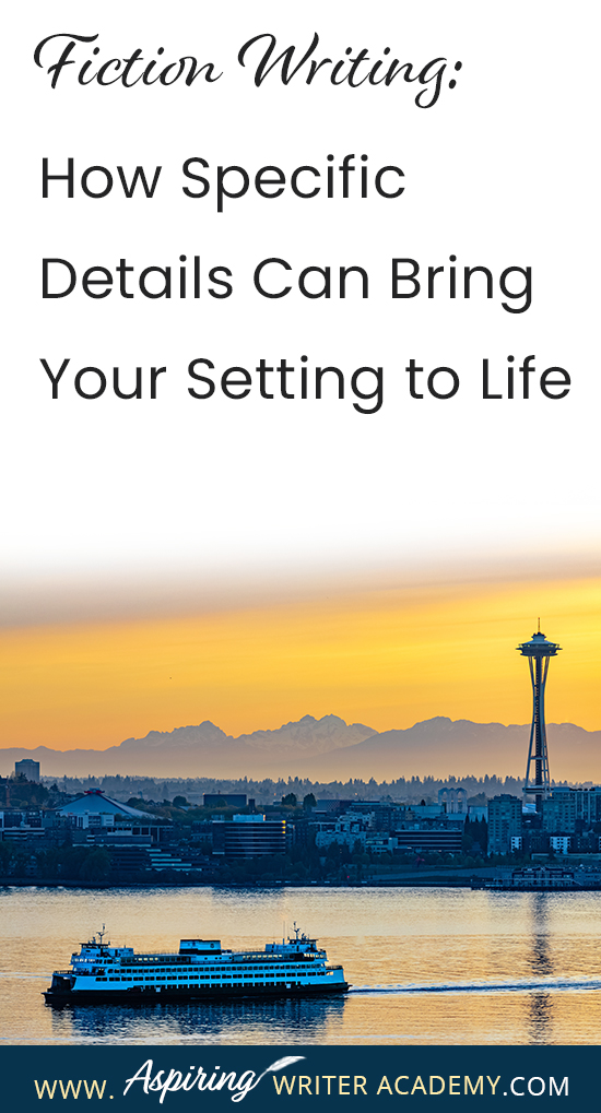 The setting for your fictional story can be so much more than just the general description of a place. The right details can depict mood, personality, theme, character change, and touch the reader’s emotions in profound ways. In our post, Fiction Writing: How Specific Details Can Bring Your Setting to Life, we discuss several techniques to help you craft meaningful scenes that will deepen your fiction and entice readers to rave about your story world as if it were a real place.