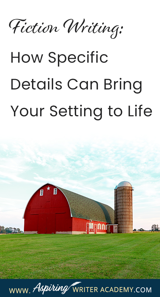 The setting for your fictional story can be so much more than just the general description of a place. The right details can depict mood, personality, theme, character change, and touch the reader’s emotions in profound ways. In our post, Fiction Writing: How Specific Details Can Bring Your Setting to Life, we discuss several techniques to help you craft meaningful scenes that will deepen your fiction and entice readers to rave about your story world as if it were a real place.