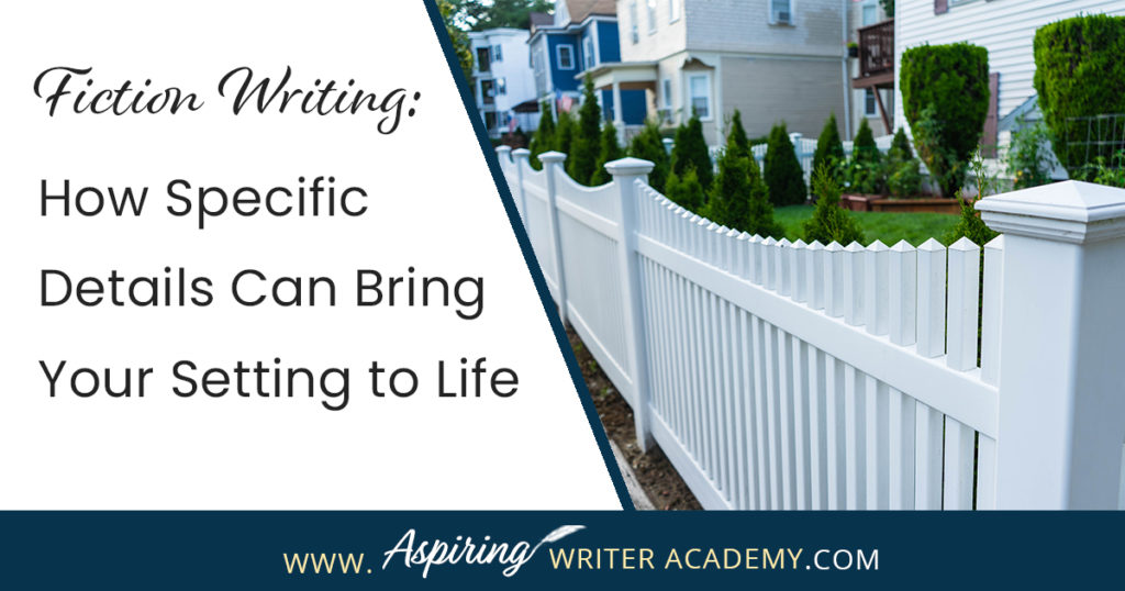 The setting for your fictional story can be so much more than just the general description of a place. The right details can depict mood, personality, theme, character change, and touch the reader’s emotions in profound ways. In our post, Fiction Writing: How Specific Details Can Bring Your Setting to Life, we discuss several techniques to help you craft meaningful scenes that will deepen your fiction and entice readers to rave about your story world as if it were a real place.