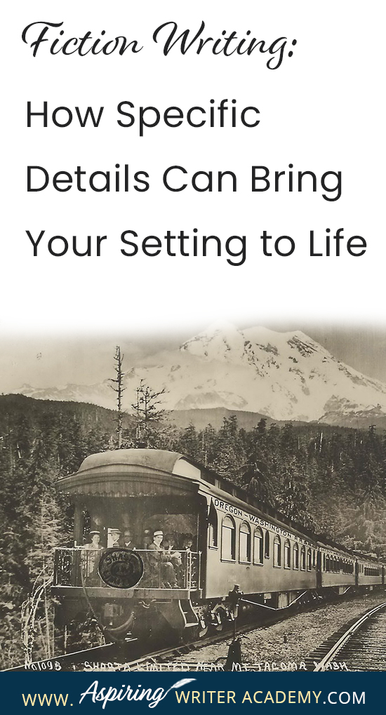 The setting for your fictional story can be so much more than just the general description of a place. The right details can depict mood, personality, theme, character change, and touch the reader’s emotions in profound ways. In our post, Fiction Writing: How Specific Details Can Bring Your Setting to Life, we discuss several techniques to help you craft meaningful scenes that will deepen your fiction and entice readers to rave about your story world as if it were a real place.