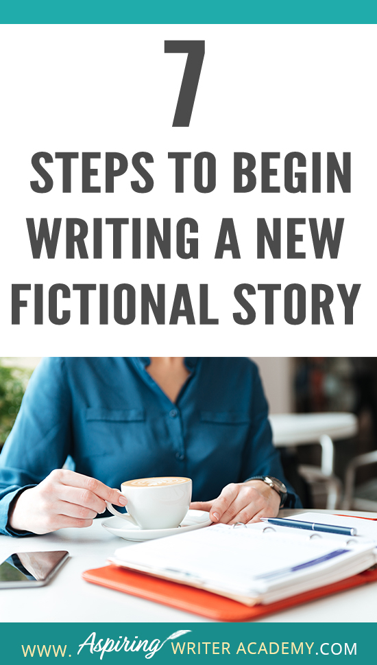 Are you interested in writing a fictional story but do not know where to begin? Do you start with characters, setting, research, or a plot? How do you create deadlines or calculate wordcount? How do you break an idea down into chapters and scenes? How do you set up a working manuscript? Do you wish you could see how a published author prepares to write a new book? Follow along as we discuss the 7 Steps to Begin Writing a New Fictional Story so you can start writing your own story with ease.