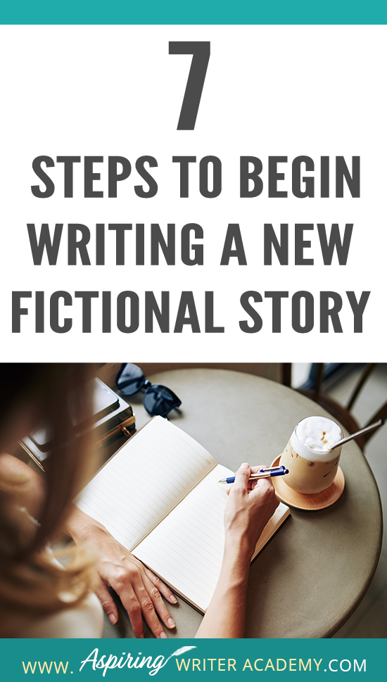 Are you interested in writing a fictional story but do not know where to begin? Do you start with characters, setting, research, or a plot? How do you create deadlines or calculate wordcount? How do you break an idea down into chapters and scenes? How do you set up a working manuscript? Do you wish you could see how a published author prepares to write a new book? Follow along as we discuss the 7 Steps to Begin Writing a New Fictional Story so you can start writing your own story with ease.