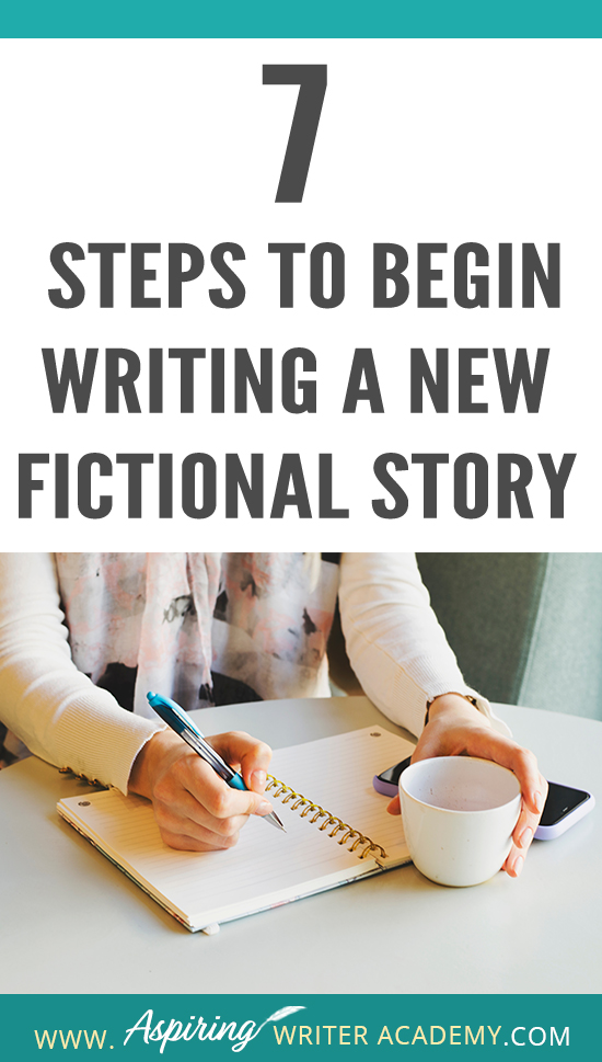 Are you interested in writing a fictional story but do not know where to begin? Do you start with characters, setting, research, or a plot? How do you create deadlines or calculate wordcount? How do you break an idea down into chapters and scenes? How do you set up a working manuscript? Do you wish you could see how a published author prepares to write a new book? Follow along as we discuss the 7 Steps to Begin Writing a New Fictional Story so you can start writing your own story with ease.