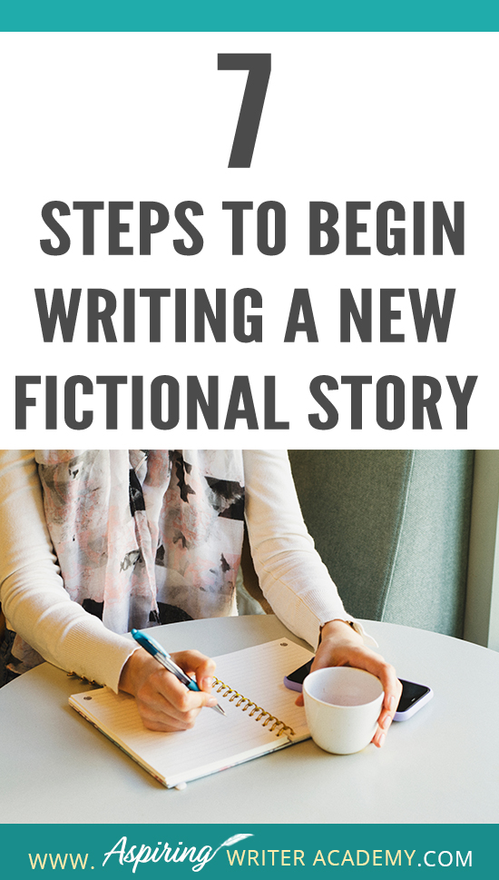 Are you interested in writing a fictional story but do not know where to begin? Do you start with characters, setting, research, or a plot? How do you create deadlines or calculate wordcount? How do you break an idea down into chapters and scenes? How do you set up a working manuscript? Do you wish you could see how a published author prepares to write a new book? Follow along as we discuss the 7 Steps to Begin Writing a New Fictional Story so you can start writing your own story with ease.