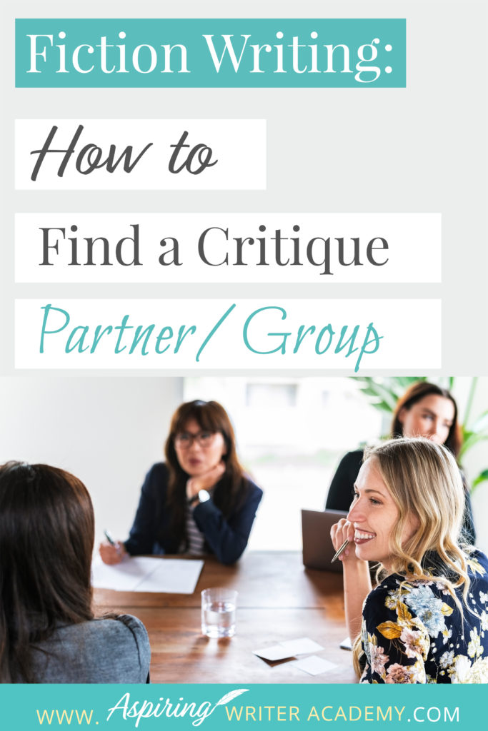 Do you have someone you trust to critique your work and give you valuable feedback? Someone who can point out inconsistencies with point-of-view, make suggestions for plot points, and offer tips to strengthen character motivation? In our post, Fiction Writing: How to Find a Critique Partner/Group, we discuss how to connect with others, various ways a critique group can be run, and other considerations to ensure you bring out the best in each other’s writing!