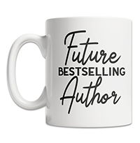Future Bestselling Author Mug. Gift Ideas for Writers. Author Christmas Gift Ideas.