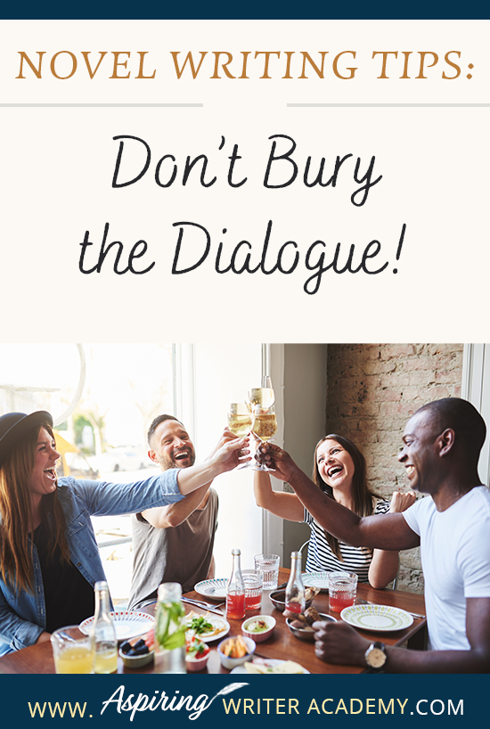 When writing the first draft of a fictional novel, authors may write fast, without giving much thought to format or style issues when it comes to dialogue. However, during the revision phase, it is important to look at each line to ensure the conversations between characters have the greatest impression upon readers. In Novel Writing Tips: Don’t Bury the Dialogue! we show you how to make your character’s speech stand out for clarity, maximum impact, and stylistic effect.