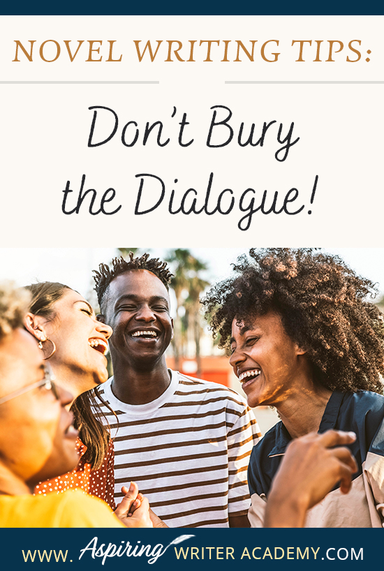 When writing the first draft of a fictional novel, authors may write fast, without giving much thought to format or style issues when it comes to dialogue. However, during the revision phase, it is important to look at each line to ensure the conversations between characters have the greatest impression upon readers. In Novel Writing Tips: Don’t Bury the Dialogue! we show you how to make your character’s speech stand out for clarity, maximum impact, and stylistic effect.