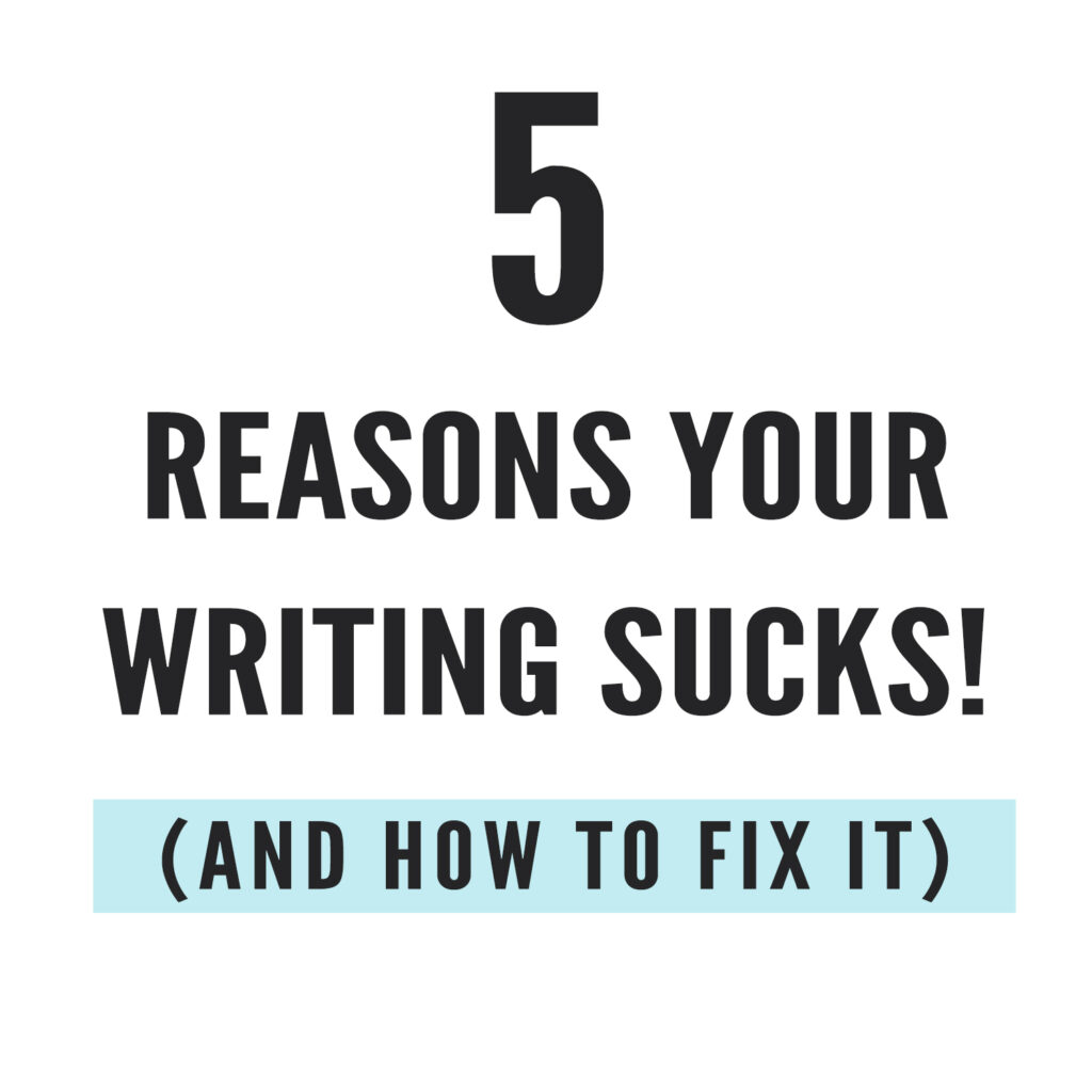 Have you submitted your manuscript to multiple publishing houses only to receive a slew of rejections? Have the reviewers of your self-published book been less than kind? Do your critique partners suggest your story needs help but do not offer any suggestions on how to fix the problem? In our post, 5 Reasons Your Writing Sucks! (And How to Fix It), we help you identify areas that may be weak, and list the steps you can take to make your story better.