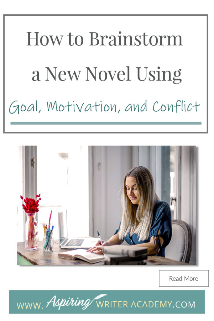 Looking for a new story idea? Before you can sit down and start writing a work of fiction, you will need to brainstorm three key elements: - What is your character’s Goal? (What does he want?) - What is this character’s Motivation? (Why does he want it?) - What is the Conflict your character will face? (What is stopping him from getting it?) In our post, How to Brainstorm a New Novel Using Goal, Motivation, and Conflict, we show you how to create a working outline to help get your story started!