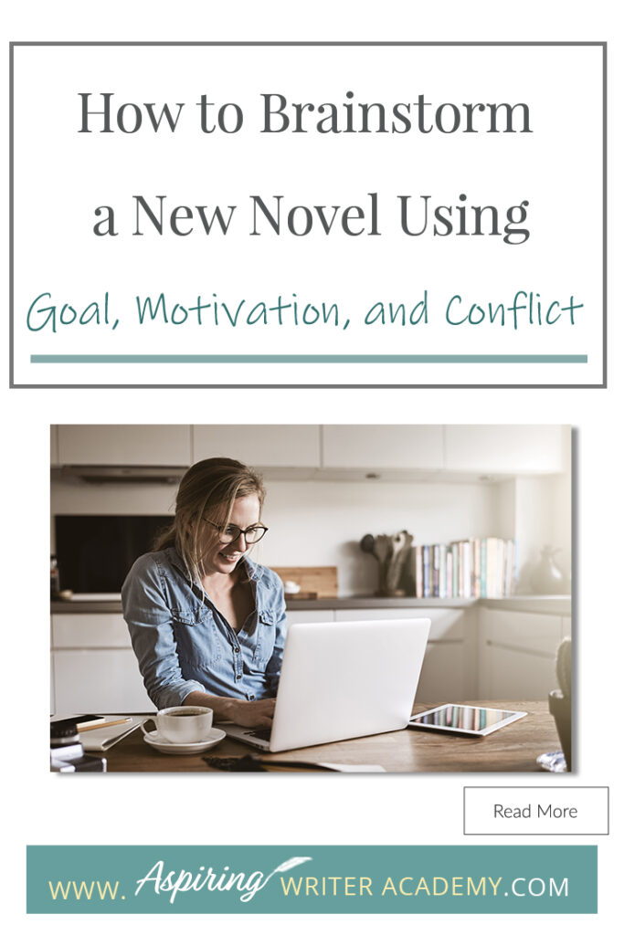 Looking for a new story idea? Before you can sit down and start writing a work of fiction, you will need to brainstorm three key elements: - What is your character’s Goal? (What does he want?) - What is this character’s Motivation? (Why does he want it?) - What is the Conflict your character will face? (What is stopping him from getting it?) In our post, How to Brainstorm a New Novel Using Goal, Motivation, and Conflict, we show you how to create a working outline to help get your story started!