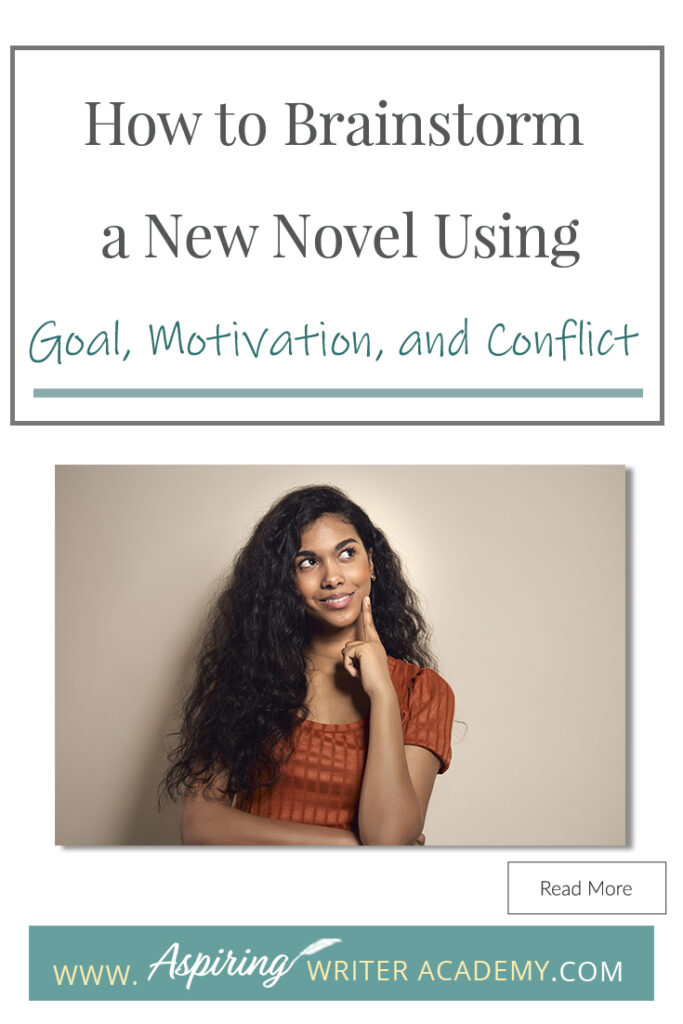 Looking for a new story idea? Before you can sit down and start writing a work of fiction, you will need to brainstorm three key elements: - What is your character’s Goal? (What does he want?) - What is this character’s Motivation? (Why does he want it?) - What is the Conflict your character will face? (What is stopping him from getting it?) In our post, How to Brainstorm a New Novel Using Goal, Motivation, and Conflict, we show you how to create a working outline to help get your story started!