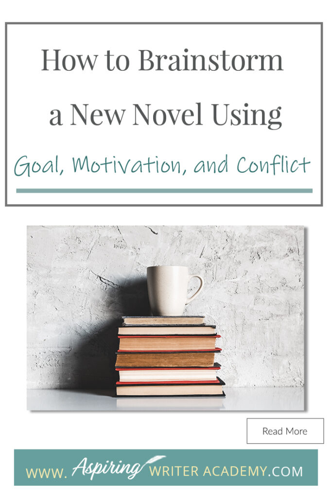 Looking for a new story idea? Before you can sit down and start writing a work of fiction, you will need to brainstorm three key elements: - What is your character’s Goal? (What does he want?) - What is this character’s Motivation? (Why does he want it?) - What is the Conflict your character will face? (What is stopping him from getting it?) In our post, How to Brainstorm a New Novel Using Goal, Motivation, and Conflict, we show you how to create a working outline to help get your story started!