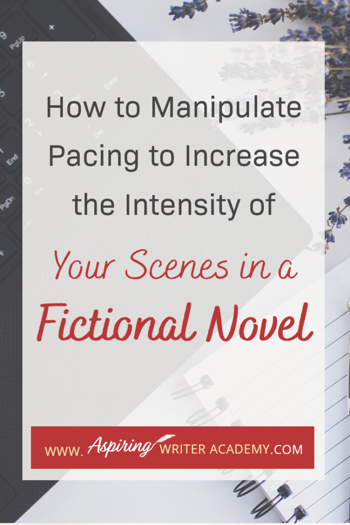 Are there sections in your story that are moving too slow? Do you feel like your scenes are not climatic enough? With the right techniques, you can use pacing to slow a story down or to speed a story up, depending on what is required for each scene. What you do not want, is to have the wrong pacing at the wrong time. Follow along as we show you How to Manipulate Pacing to Increase the Intensity of Your Scenes in a Fictional Novel to help you write a novel that your reader can not put down.